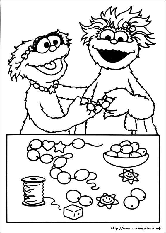 Sesame Street coloring picture